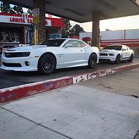 freshly washed camaro and my buddys  2012 Boss 302