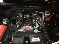 engine bay..as of 5/17/2013 
Vararam intake, Rx cc, ud pulley, jba shorties, 1LE seperator, Vmax PTB, vararam wedge, clutch resevoir