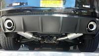Borla ATAK exhaust  
 
(OEM tires:  275 / 40)