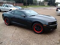 Had to get rid of the silver outer lip on the wheels. Wanted to try and do something different