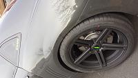 Drag dr60 with the lime green Seahawks centercap 
20x10. +23 295/40r20  
 
Yes it rubs lol