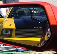 2014 Pony Wars- looking out side mirror in autocross lineup
