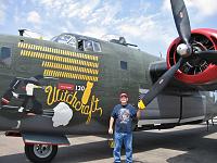 Collins Foundation B-24 at Palomar Airport, May 4, 2013. 
My Dad flew these from Halesworth, England for 30 missions around D-Day, 1944.  Lucky for me, he came home.  Many did not...
