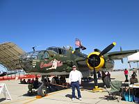 "Sweet" North American B-25 Mitchell.   My Dad was instructing some Nationalist Chinese pilots in these around Tucson during WWII, when an engine burped. 
None of them spoke English well; and before...