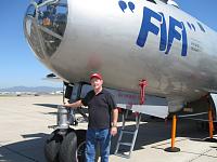 Commemorative Air Force B-29 'FIFI', at Brown field March 3, 2013.  It's the only one still flying. 
Dad transitioned to these in preparation for deployment to Korean war.  Truce intervened, and he...