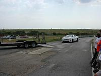 Towed off the race track with a blown head gasket and destroyed bottom end of motor.