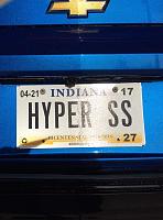 My personal license plate