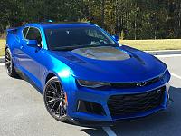 Current ride.  2018 ZL1 in hyper blue metallic