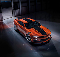 2022 Chevy Camaro With New Vivid Orange Paint