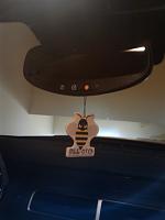 "Bee-Otch" rearview mirror thingy
