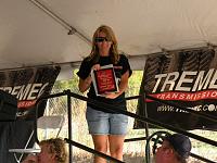 Tammy, accepting one of Beauty's Awards.