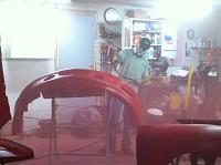 cloud of rally red takes over the garage....