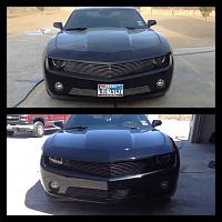 removed my license plate and painted by billet grill black!