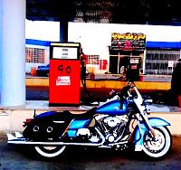 THE KING OF THE ROAD IN SAUDI BY THE GAS STATION.