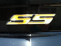 Rear trunk SS emblem close up