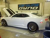 There she is on the Dyno, wish you could hear it with the cut outs and AFM off!