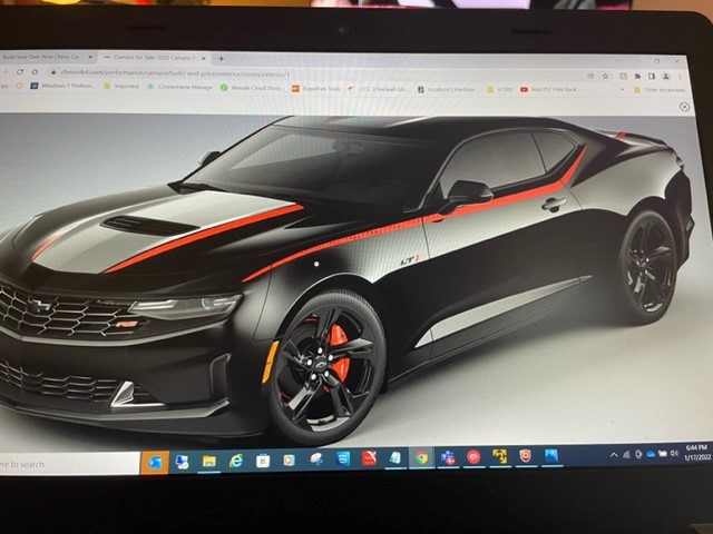 New Black 2022 LT1 camaro with Red Hot Stinger stripes - CAMARO6