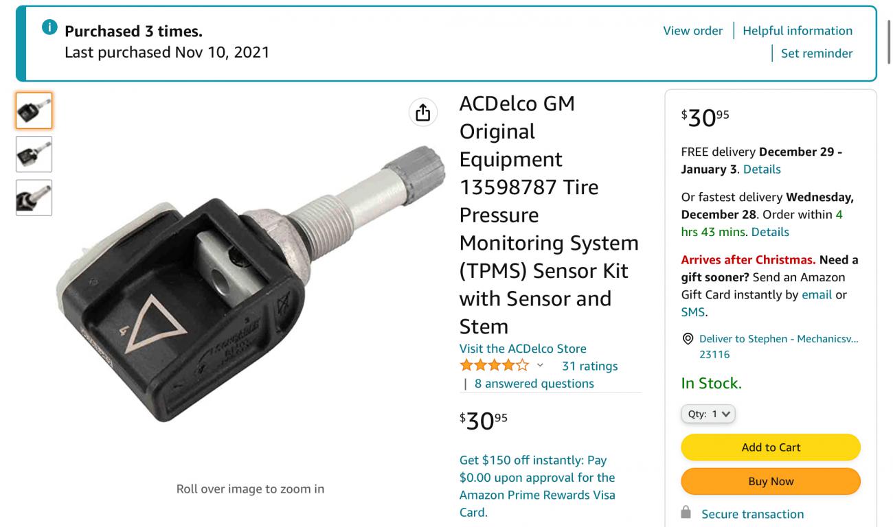 New TPMS Sensors  The Best Choice With Your New Wheels & Tires