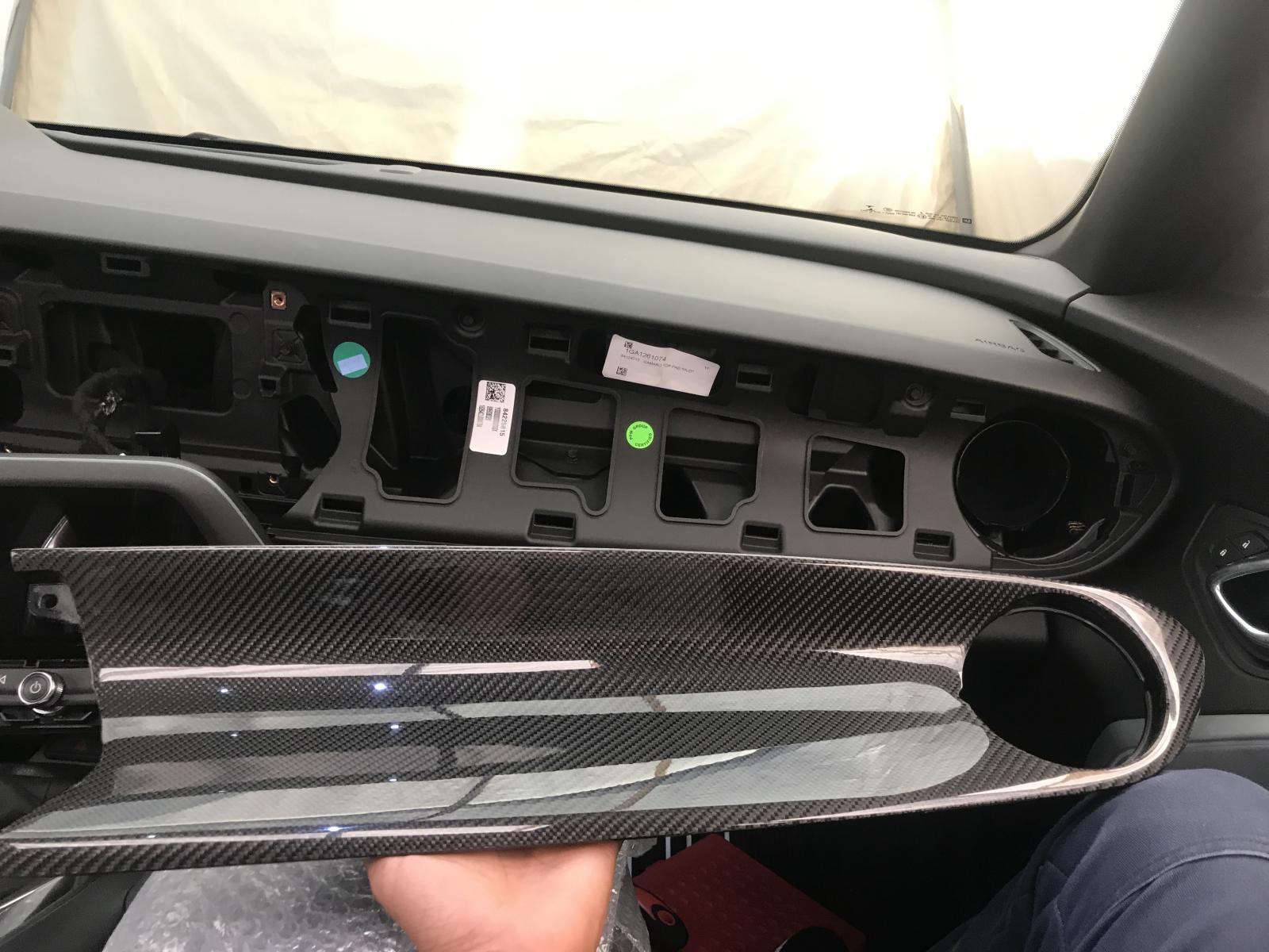 Carbon Fiber Passenger Dash Trim Camaro6