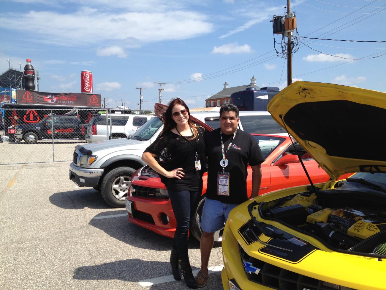 Country Singer  Chelsea Bain at Richmond International Raceway.