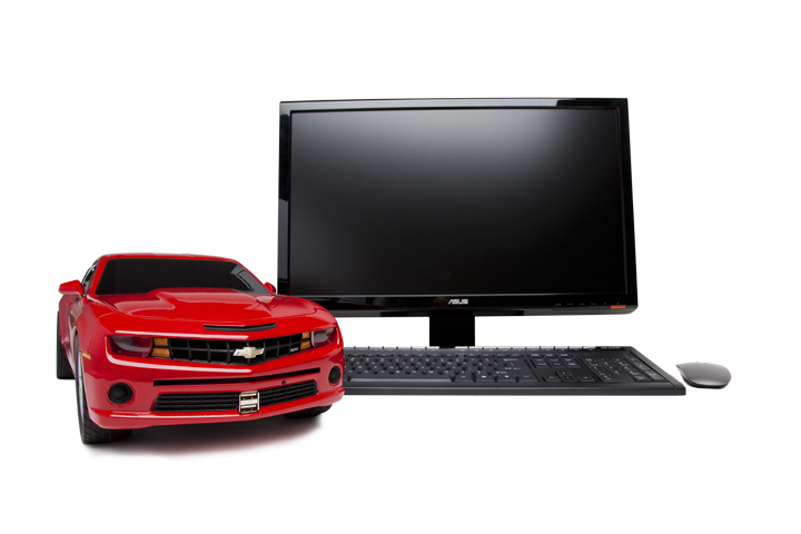 PC Rides Red Chevy Camaro Personal Computer - Featured and a fully functional Computer