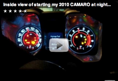 Camaro Startup Sequence And Ambient Lighting Videos From A
