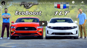 Mustang EcoBoost vs Camaro 1LT